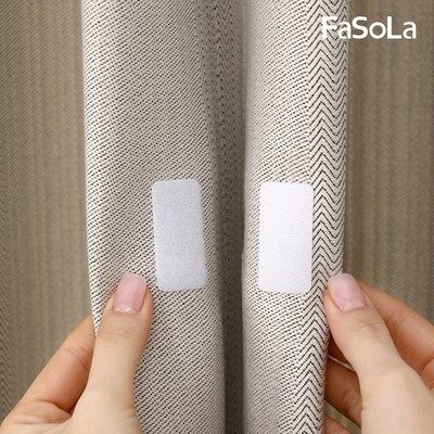 FaSoLa 多用途窗簾背膠魔鬼氈魔術貼 20 對